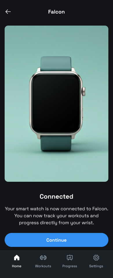 Falcon Gym App Interface
